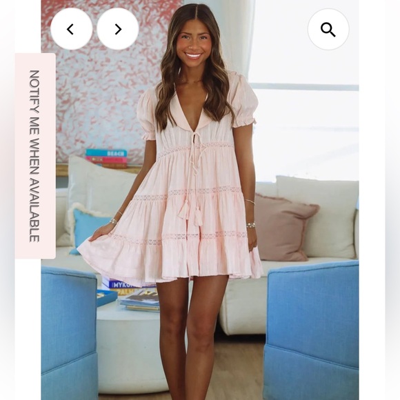 Mable Dresses & Skirts - Mable Babydoll Dress Pink Sz Medium